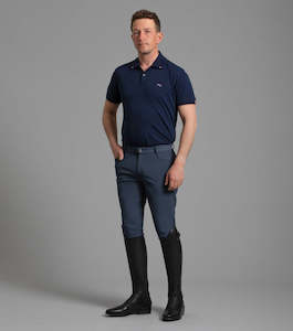 Internet only: Premier Equine Emilio Men's Gel Knee Riding Breeches - navy