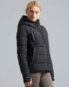 Internet only: Premier Equine Casella Ladies Quilted Jacket (Black)