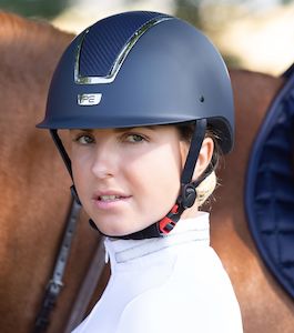 Premier Equine Centauri Horse Riding Helmet - navy