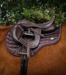 PE Sautiller Synthetic Close Contact Jump Saddle - Brown