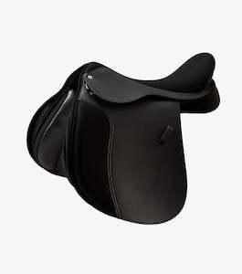 Internet only: Premier Equine Synthetic Suede GP Saddle (Black)