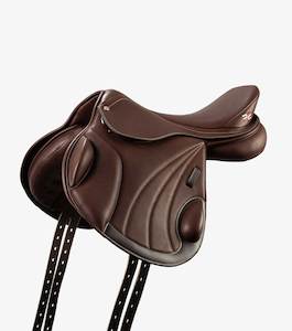 Premier Equine Deauville Leather Monoflap Cross Country Saddle (Brown)