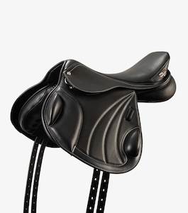 Premier Equine Deauville Leather Monoflap Cross Country Saddle (Black)