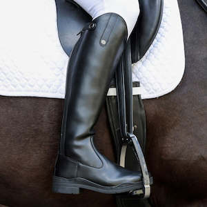 Internet only: Brogini Modena Easy Care Long Competition Riding Boots Black (wide and X wide calf)