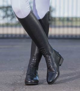 Internet only: Premier Equine Calanthe Ladies Leather Field Tall Riding Boot - Black