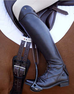 Internet only: PE Veritini Ladies Long Leather Field Riding Boots -Brown