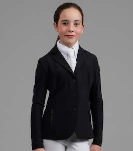 Internet only: Premier Equine Evinco Girls Competition Jacket Jet Black