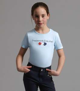 Internet only: Premier Equine Chiaro Girls Cotton Riding T-Shirt