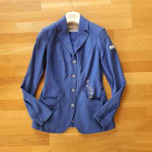 Animo blue show jacket, ladies size 8 (i40)