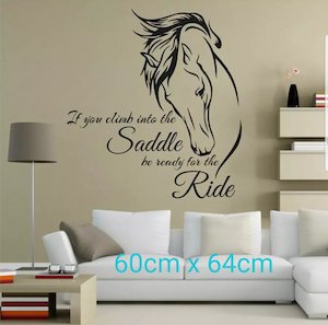 Vinyl PVC sticker wall art 'ready for the ride'