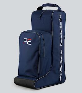 Internet only: Premier Equine Tall Boot Bag with Storage Navy