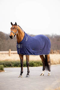 Le Mieux Kudos Fleece cooler rug. Navy, NZ 4'6 / UK 5'9. Brand new