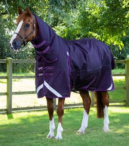 Internet only: Premier Equine Buster Storm 420g Combo Turnout Rug with Classic Neck