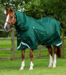 Internet only: Premier Equine Buster Storm 220g Combo Turnout Rug with Classic Neck