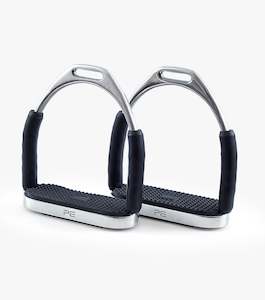 Internet only: Premier Equine Stainless Steel Flexi Stirrups