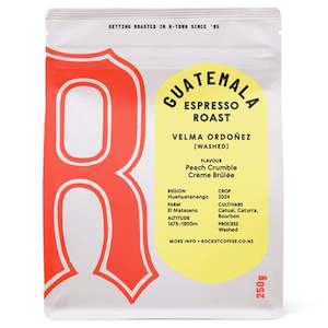 Coffee: Velma Ordoñez [washed] espresso