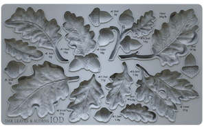 IOD Decor Mould 25 x 15cm - Oak Leaves and Acorns