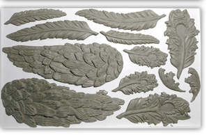 Homewares: IOD Decor Mould 25 x 15cm - Wings and Feathers