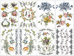 IOD Decor Transfer Pad 20 x 31cm - Fairytale Florals (8 Sheets)