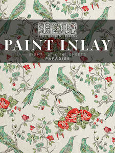 IOD Decor Paint Inlay - Paradise (8 Sheets) ***Limited Edition***