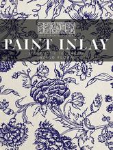 IOD Decor Paint Inlays - Indigo Floral (8 sheets) ***Limited Edition***