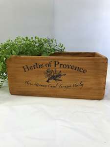 Herb of Provence Wooden Box - 5 different sizes