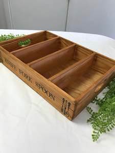 Wooden Cutlery Tray