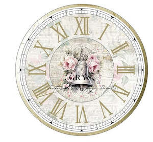 Homewares: Christmas Time Clock Decoupage Paper