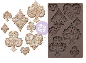 Redesign with Prima Moulds - Lost in Wonderland  - Deck of Cards