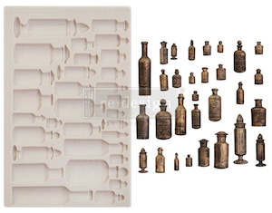 Redesign with Prima Moulds - Apothecary Bottles