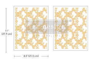 Redesign with Prima Middy Foil Transfer - Kacha Golden Lacework