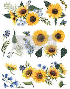 Homewares: Redesign with Prima Transfer Large - Sunflower Fields