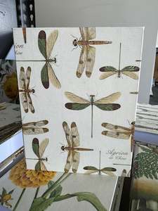 Homewares: Jotter Pad - Dragonflies with Gold Detailing