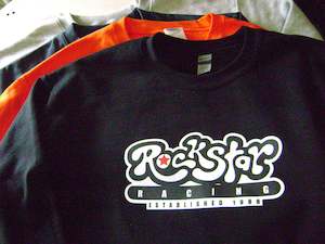 Rockstar Racing sweatshirt.