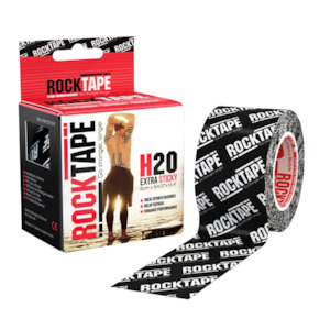 Rocktape H2o Logo Black Pattern 5cm x 5mtr Roll