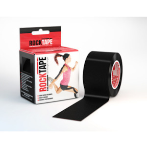 Rocktape Plain Black 5cm x 5mtr Roll