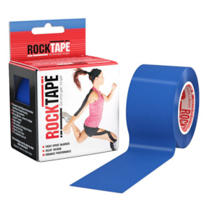 Rocktape: Rocktape Plain Blue 5cm x 5mtr Roll