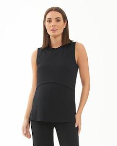 Clothing: Peter Rib Nursing Tank Black