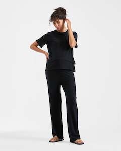 Clothing: Mike Rib Nursing Top Black