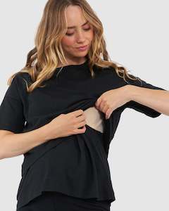 Claud Nursing Tee Black