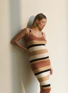 Clothing: Sarah Stripe Knit Dress