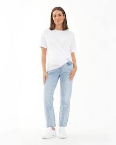 Clothing: Nova Over Bump Crop Jean Blue Haze