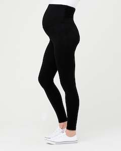 Organic Over Bump Leggings Black