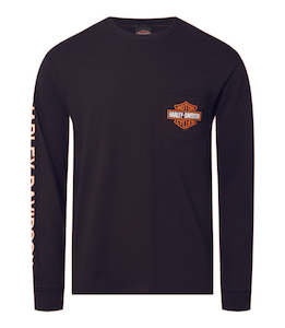 Harley-Davidson B&S L/S Pocket Tee