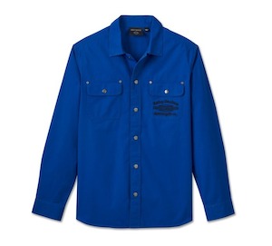 Tees Shirts: Harley-Davidson Men's Worker L/S Overshirt