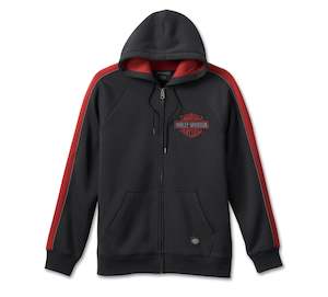 Harley-Davidson Men's Club Crew Zip Up Hoodie Black