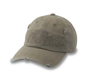 Harley-Davidson Flying Lap Distressed Stretch Cap (Grape Leaf)