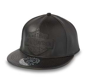 Harley-Davidson Premium Leather Fitted Base Ballcap