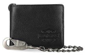 Harley-Davidson Bar & Shield Pebble Leather Billfold with Chain