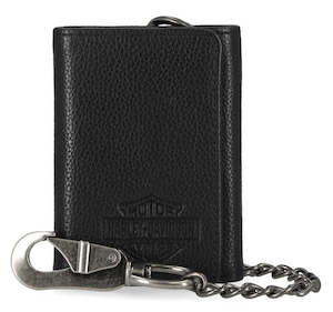 Harley-Davidson Bar & Shield Core Pebble Leathe Trifold with Chain